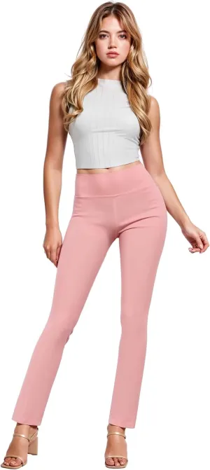 Hybrid & Company Womens Business Millennium Slim Bootcut Pants