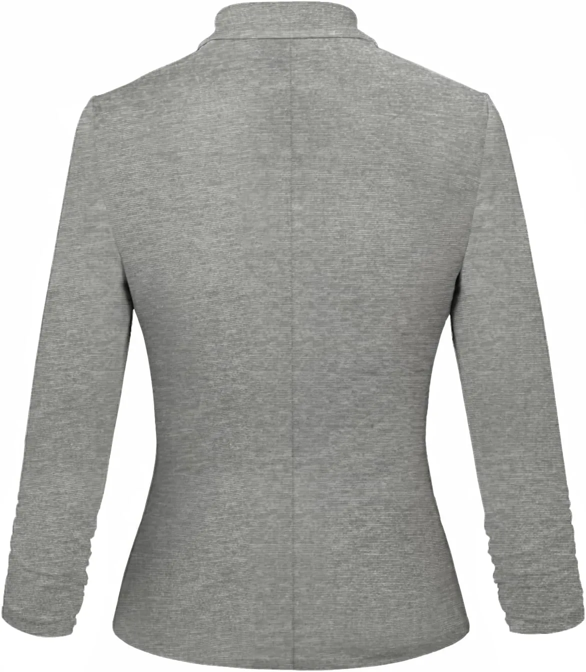 Hybrid & Company Women's Lightweight Casual Work Office Stretch Ponte Cardigan Blazer Jacket Made in USA