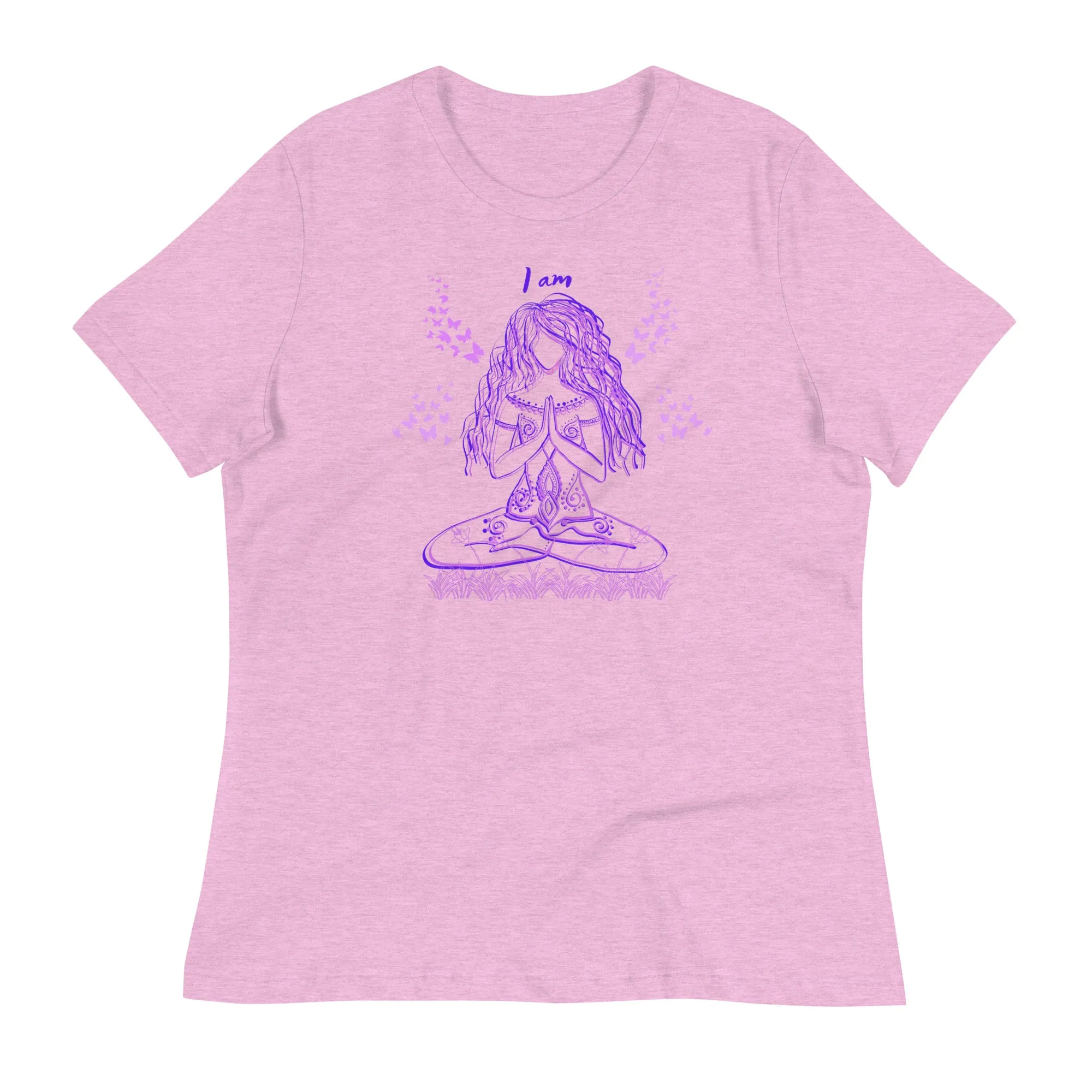I am yoga girl t-shirt for women apparel, lioness-love.com