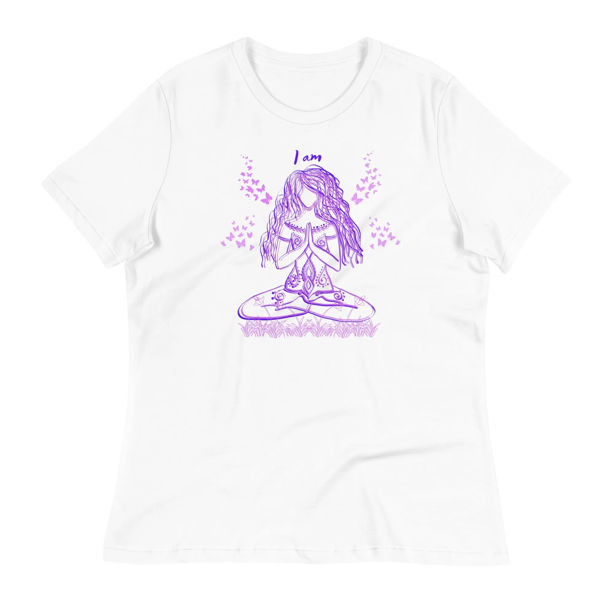 I am yoga girl t-shirt for women apparel, lioness-love.com