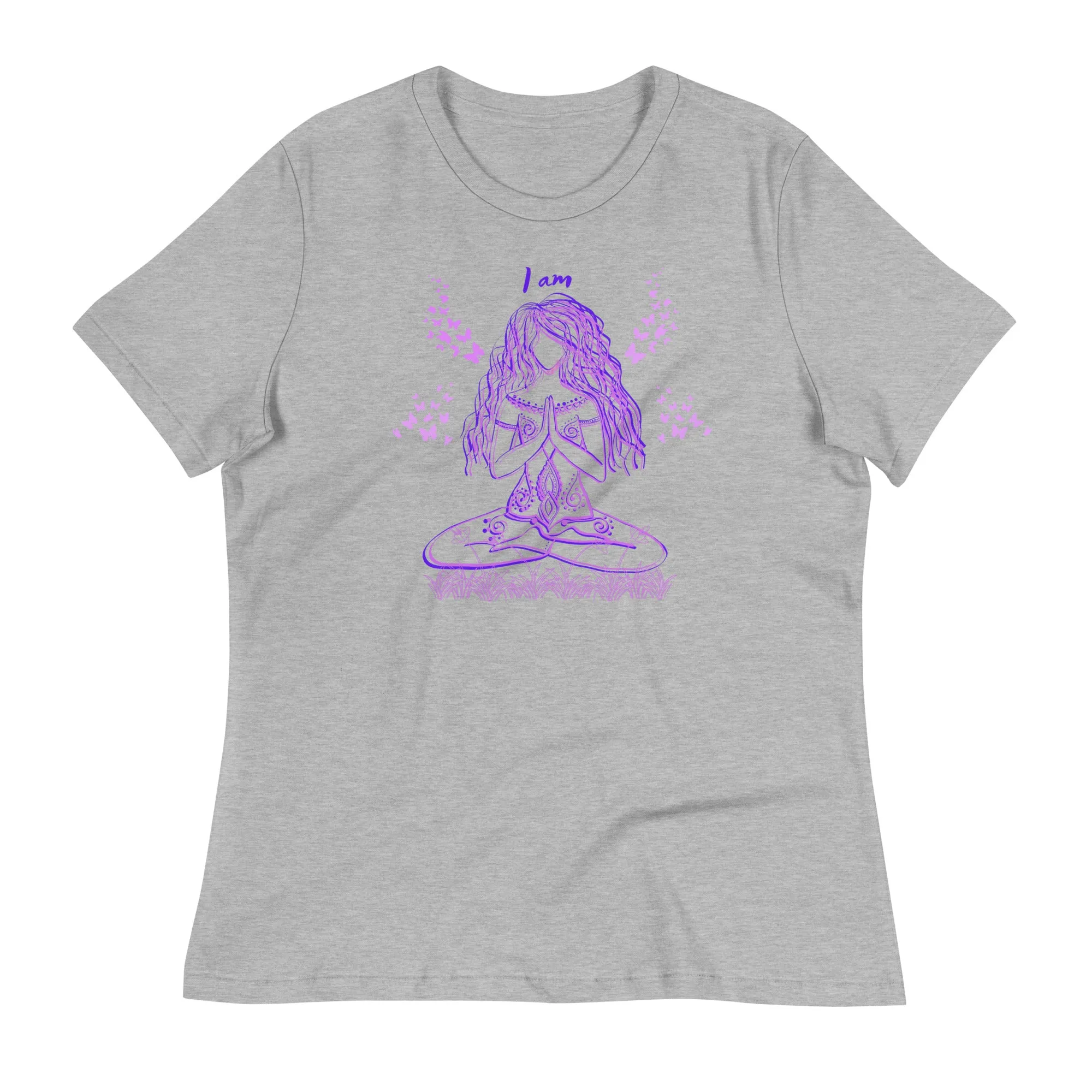 I am yoga girl t-shirt for women apparel, lioness-love.com