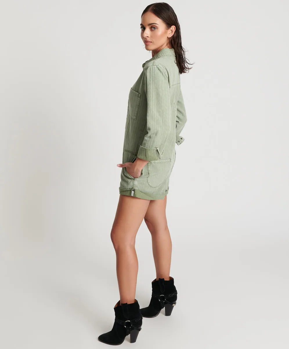 Jacquard Prophecy Jumpsuit - Khaki