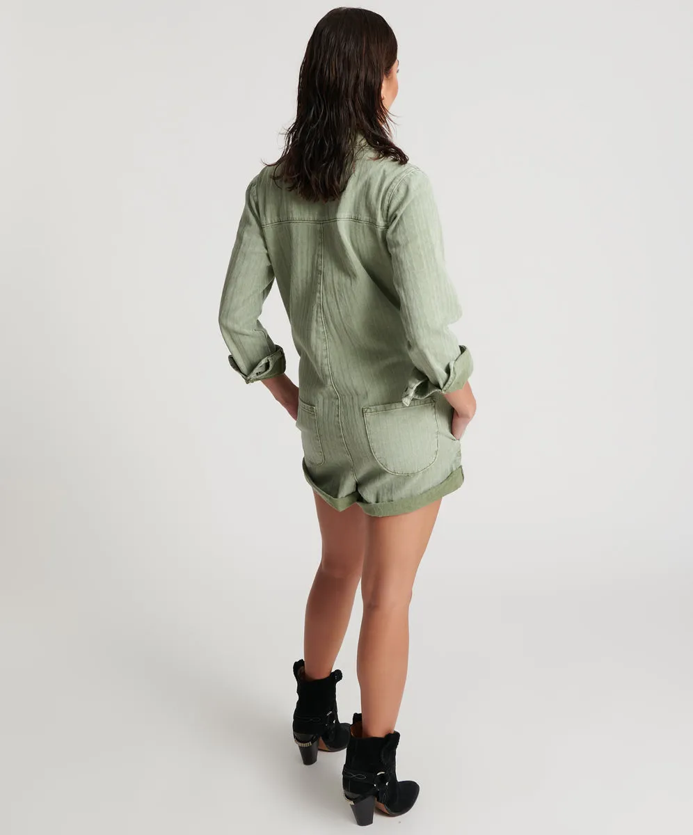 Jacquard Prophecy Jumpsuit - Khaki