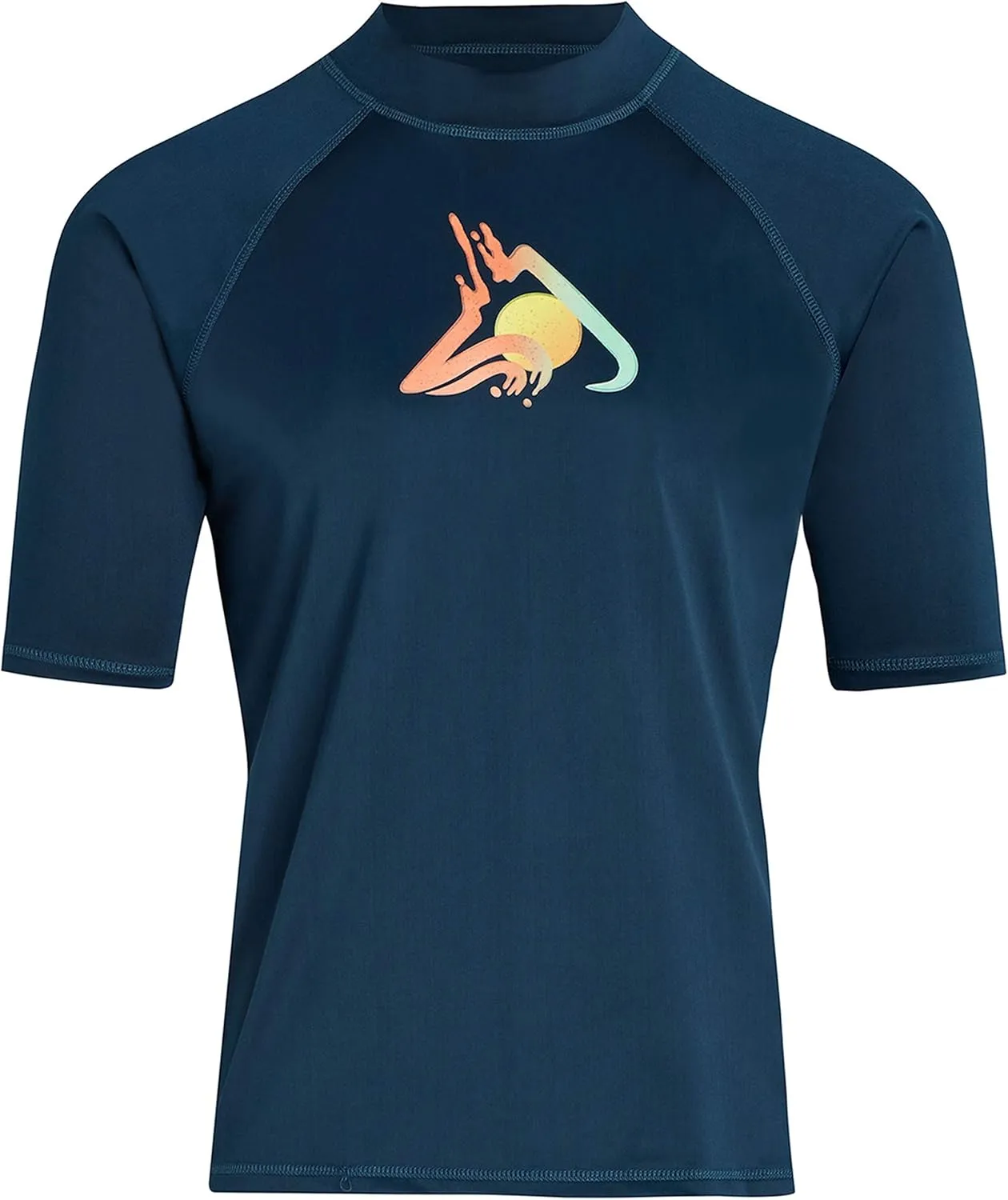 Kanu Surf Men's Abacos Rashguard UPF 50  Sun Protection Swim Shirts Rash Guard