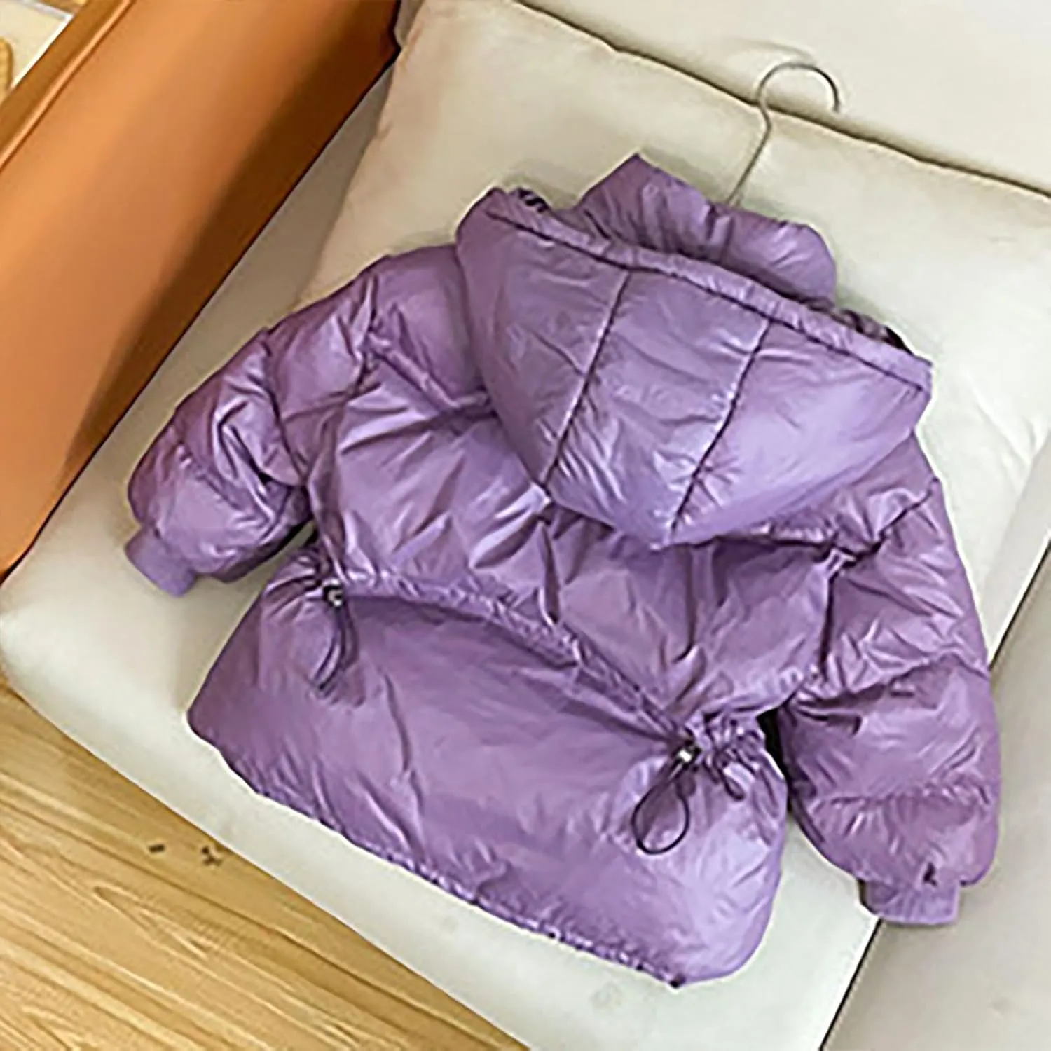 Kids Toddler Baby Girls Boys Winter Warm Thick Solid Cotton Long Sleeve Padded Jacket Coat Clothes Light