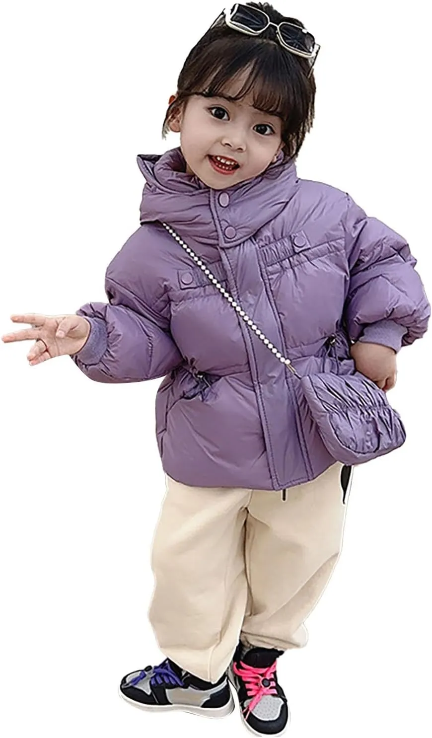 Kids Toddler Baby Girls Boys Winter Warm Thick Solid Cotton Long Sleeve Padded Jacket Coat Clothes Light