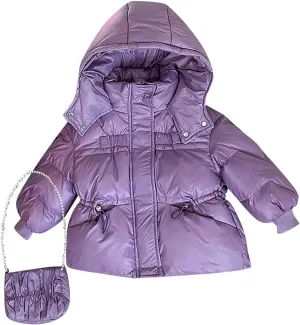 Kids Toddler Baby Girls Boys Winter Warm Thick Solid Cotton Long Sleeve Padded Jacket Coat Clothes Light