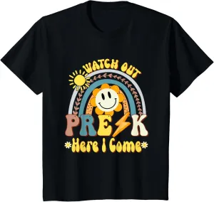 Kids Watch Out Pre K Here I Come Pre-K Back To School Toddler T-Shirt