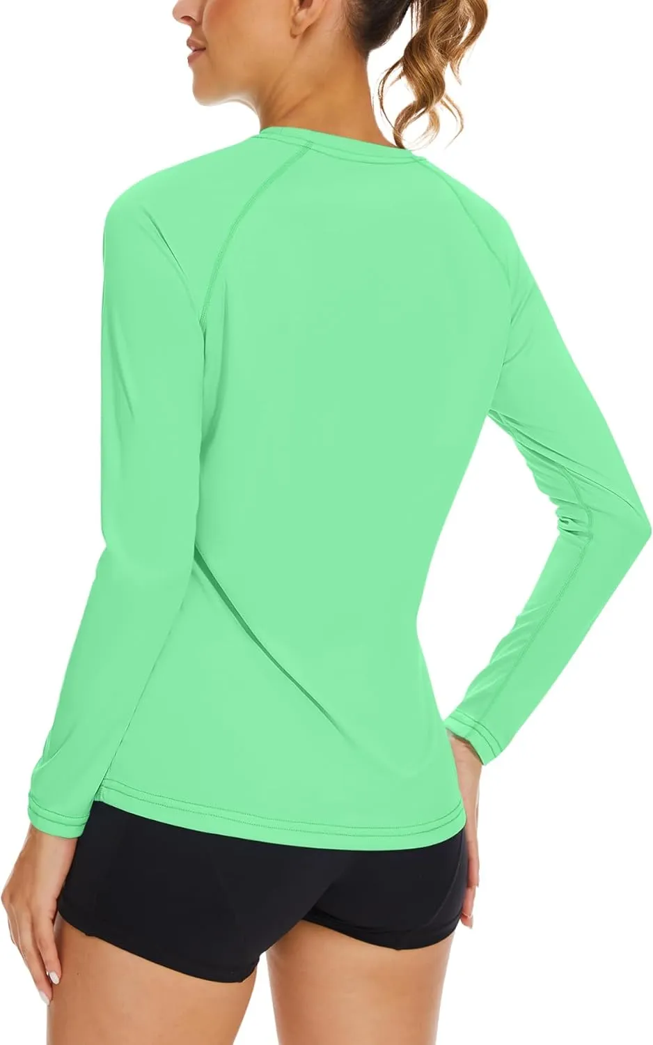 KINGFEN Women's UPF 50  Sun Protection Quick Dry Shirts Hiking Long Sleeve Tops