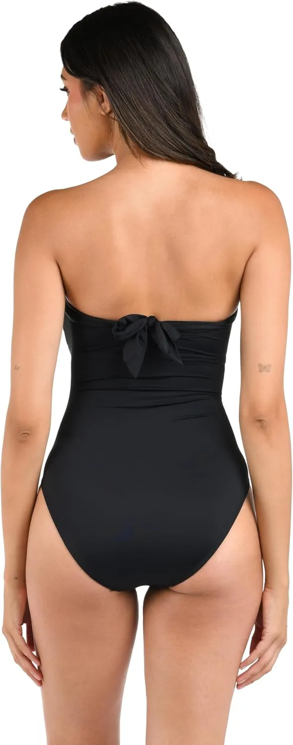 La Blanca Women's Island Goddess Halter One Piece Swimsuit