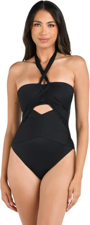 La Blanca Women's Island Goddess Halter One Piece Swimsuit