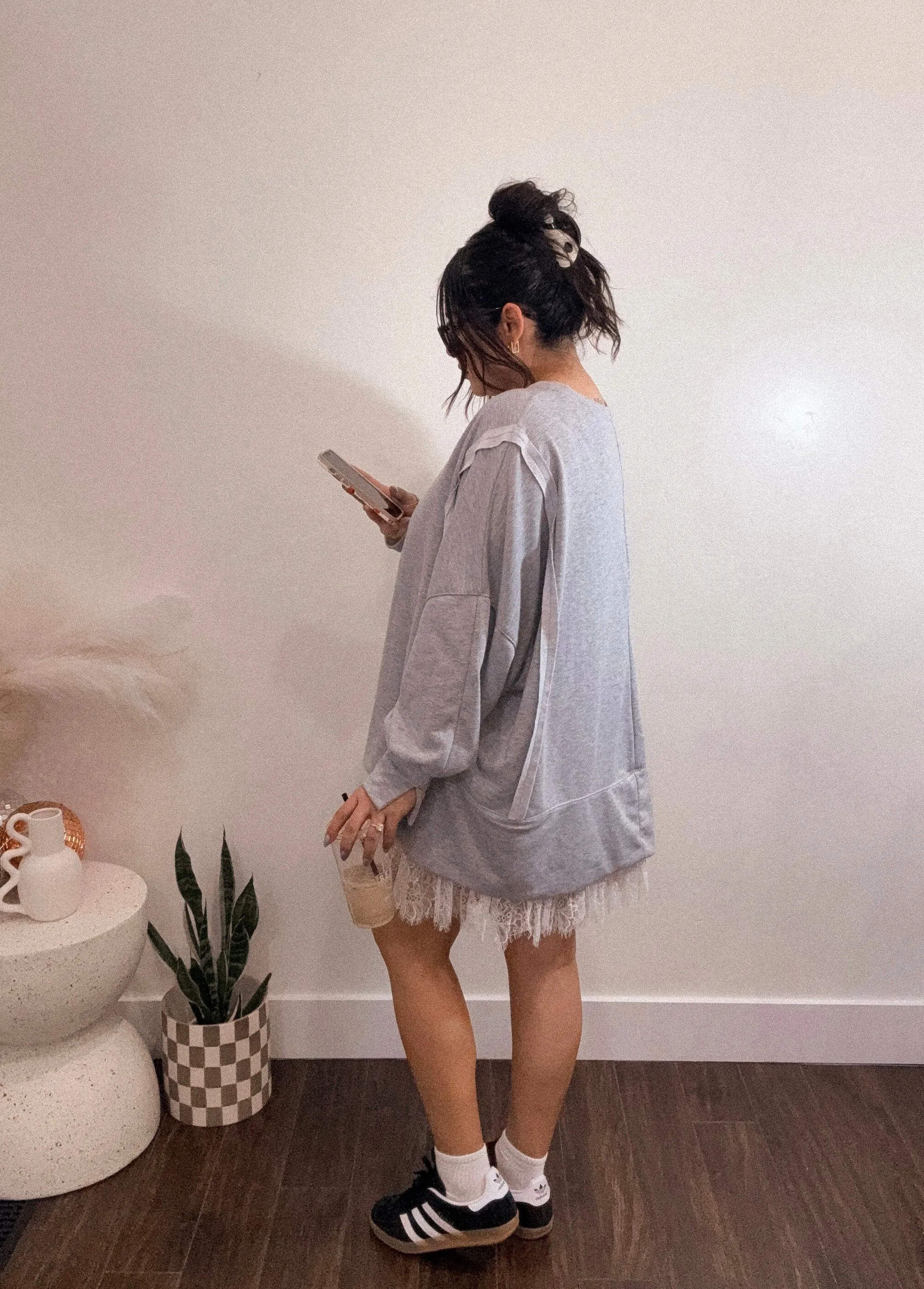 Lace Layering Skirt in White
