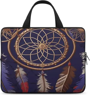 Laptop Bag Ultrathin American Dream Catcher Printing Laptop Carrying Case Portability Messenger Bags For Work Travel