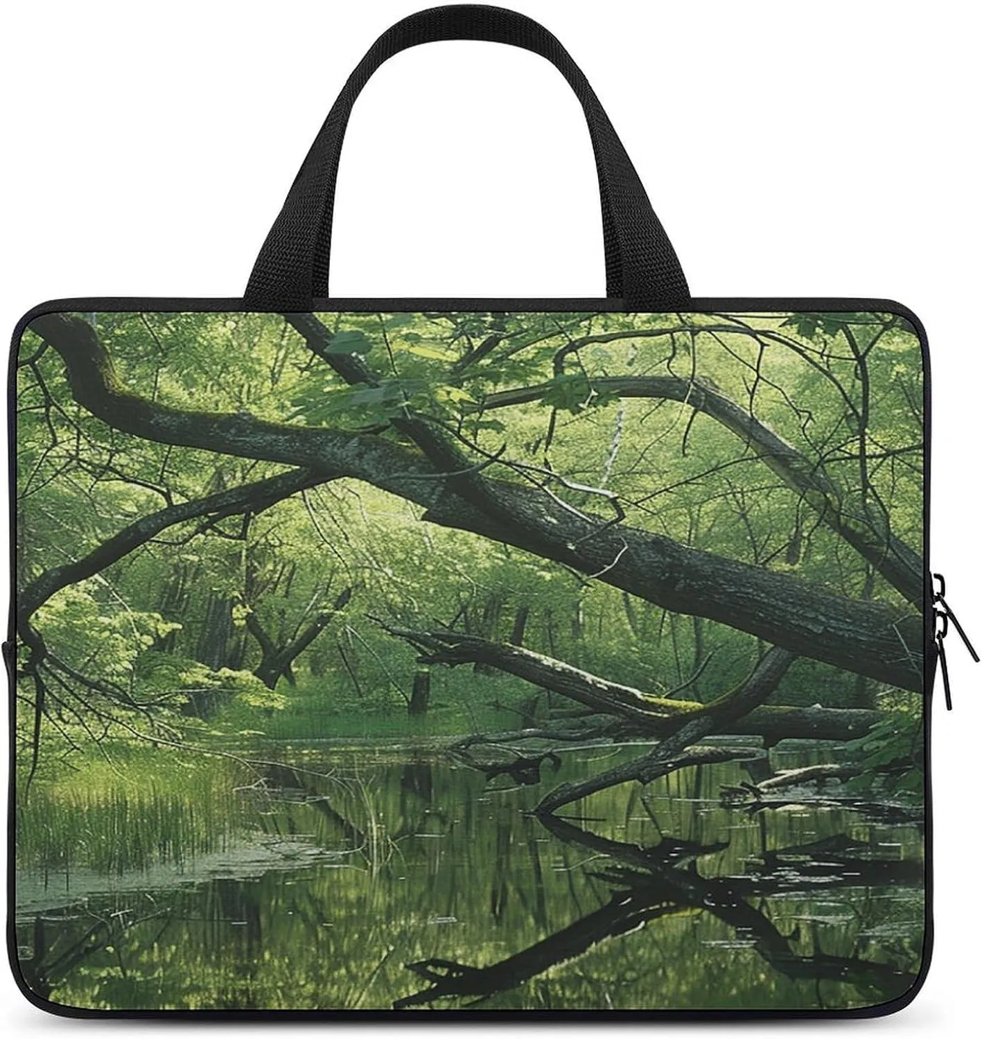 Laptop Bag Ultrathin An Ancient Swamp Printing Laptop Carrying Case Portability Messenger Bags For Work Travel