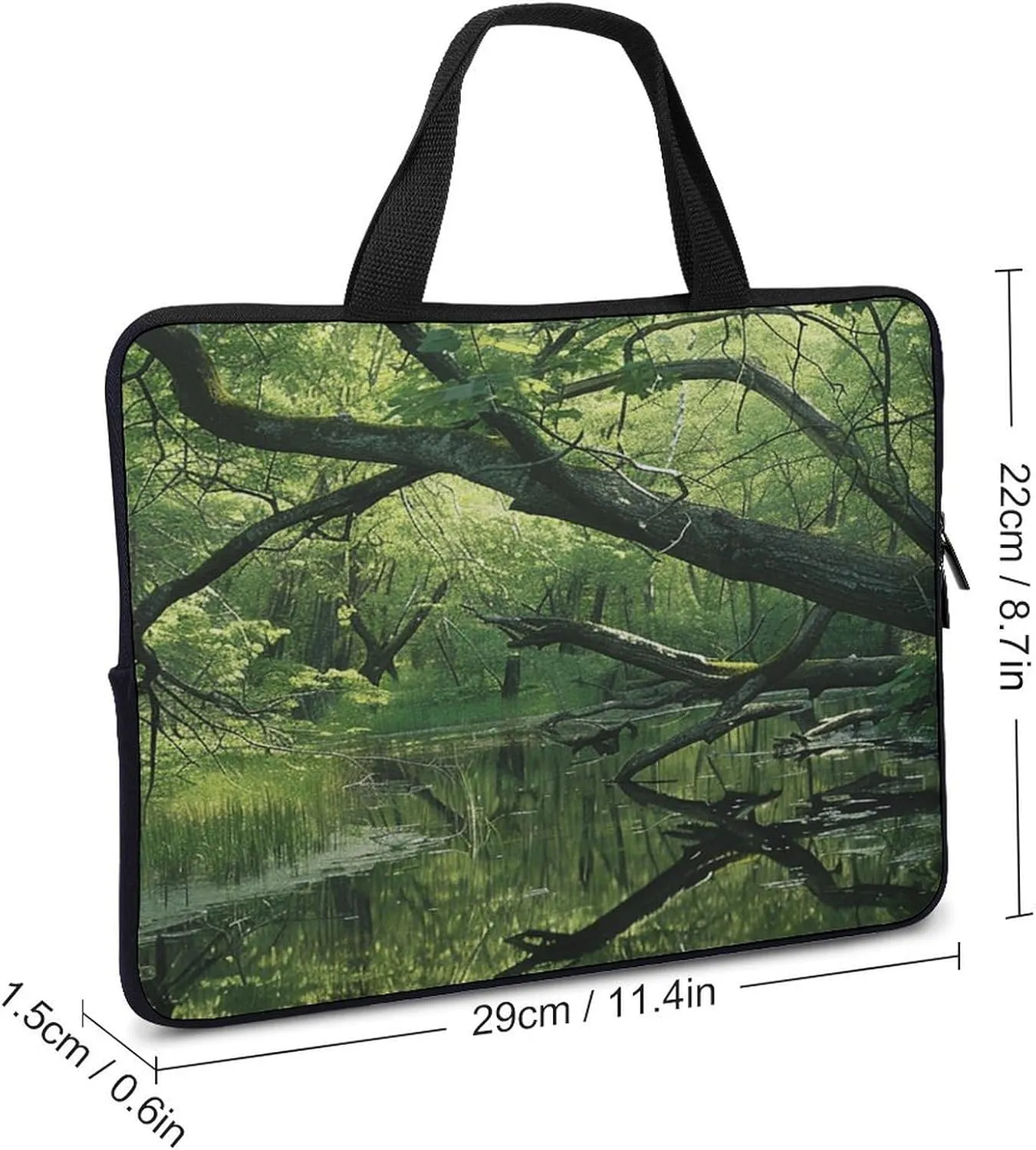 Laptop Bag Ultrathin An Ancient Swamp Printing Laptop Carrying Case Portability Messenger Bags For Work Travel