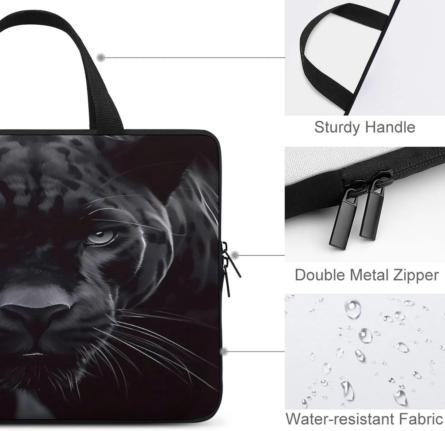 Laptop Bag Ultrathin Animal AA Printing Laptop Carrying Case Portability Messenger Bags For Work Travel