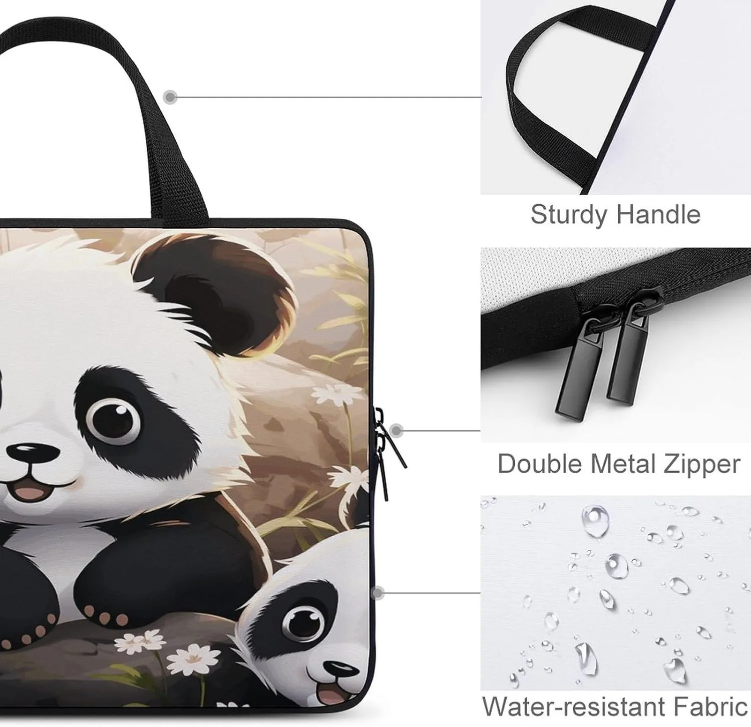 Laptop Bag Ultrathin Animal Printing Laptop Carrying Case Portability Messenger Bags For Work Travel