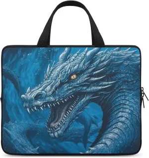 Laptop Bag Ultrathin Cool Blue Printing Laptop Carrying Case Portability Messenger Bags For Work Travel