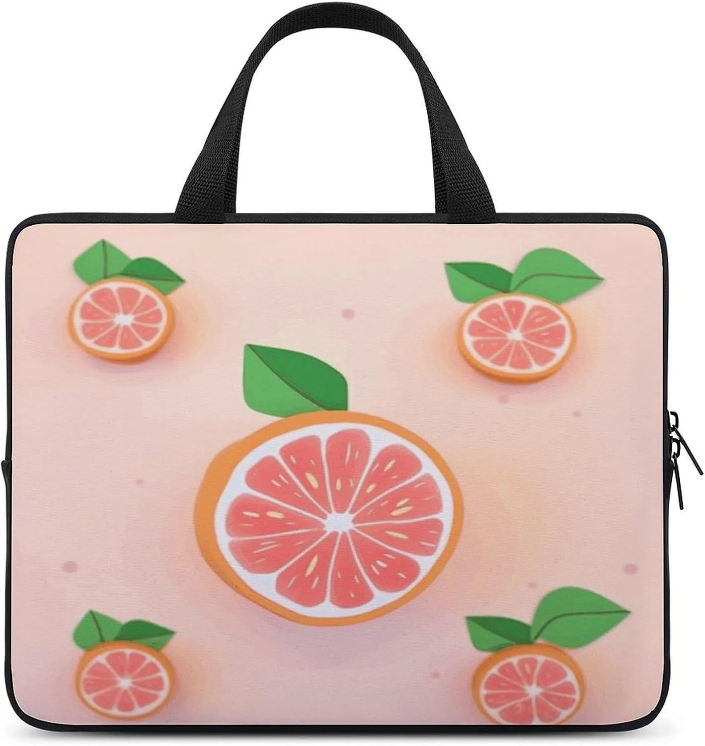 Laptop Bag Ultrathin Cute Grapefruit Printing Laptop Carrying Case Portability Messenger Bags For Work Travel