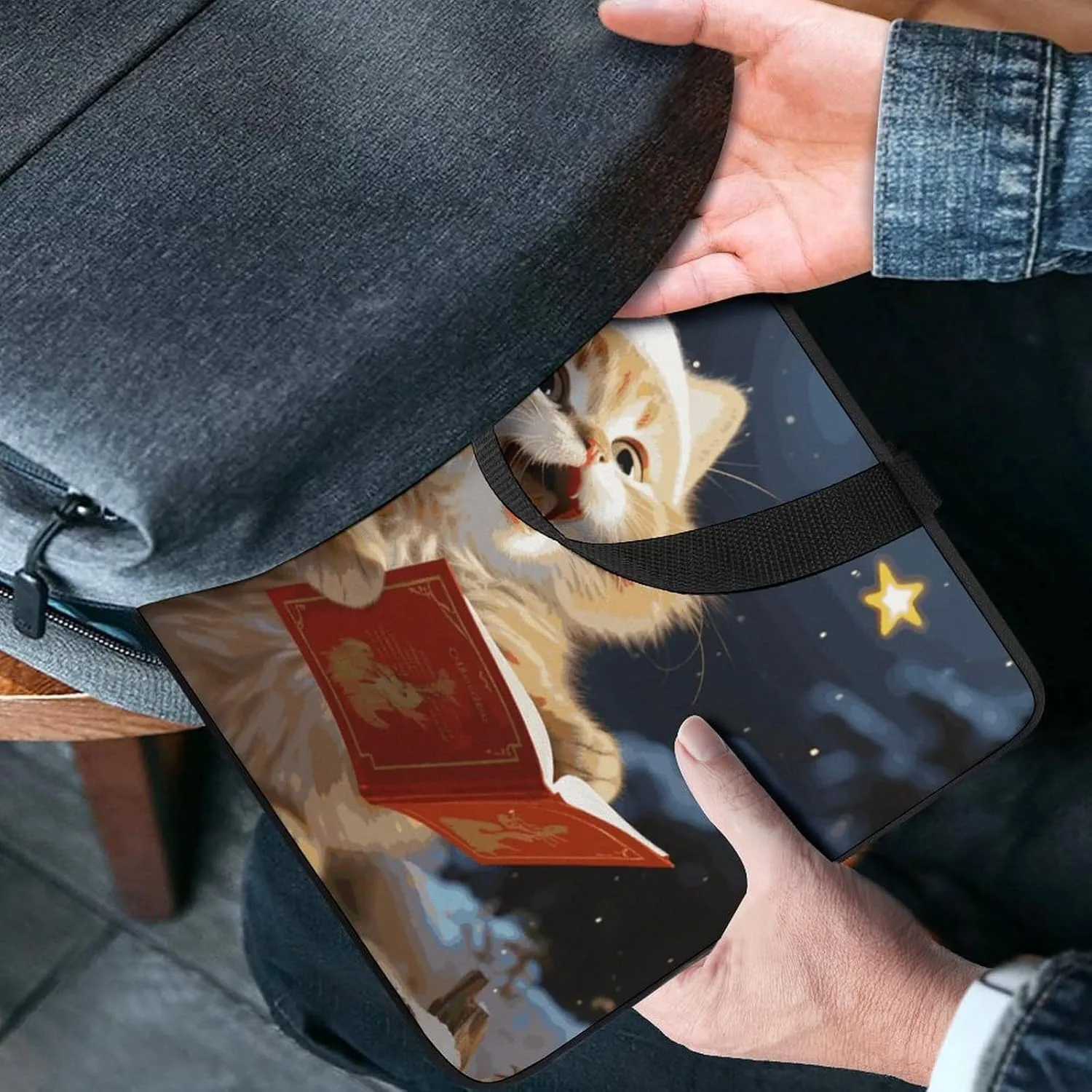 Laptop Bag Ultrathin Cute Sing Christmas Carols Printing Laptop Carrying Case Portability Messenger Bags For Work Travel