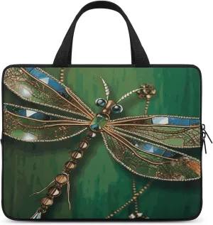 Laptop Bag Ultrathin Dragonfly Printing Laptop Carrying Case Portability Messenger Bags For Work Travel