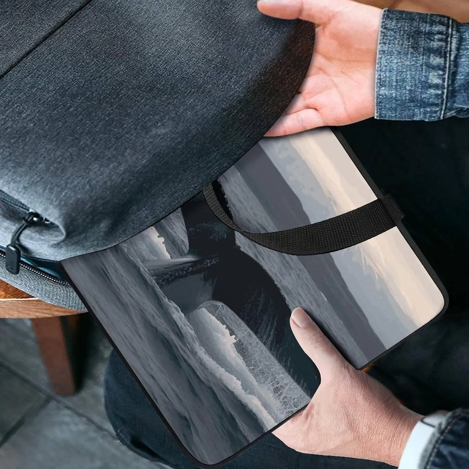Laptop Bag Ultrathin Humpback Whale Tail Ocean Printing Laptop Carrying Case Portability Messenger Bags For Work Travel