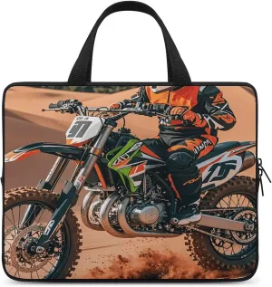 Laptop Bag Ultrathin Limited Sport Motocross Printing Laptop Carrying Case Portability Messenger Bags For Work Travel