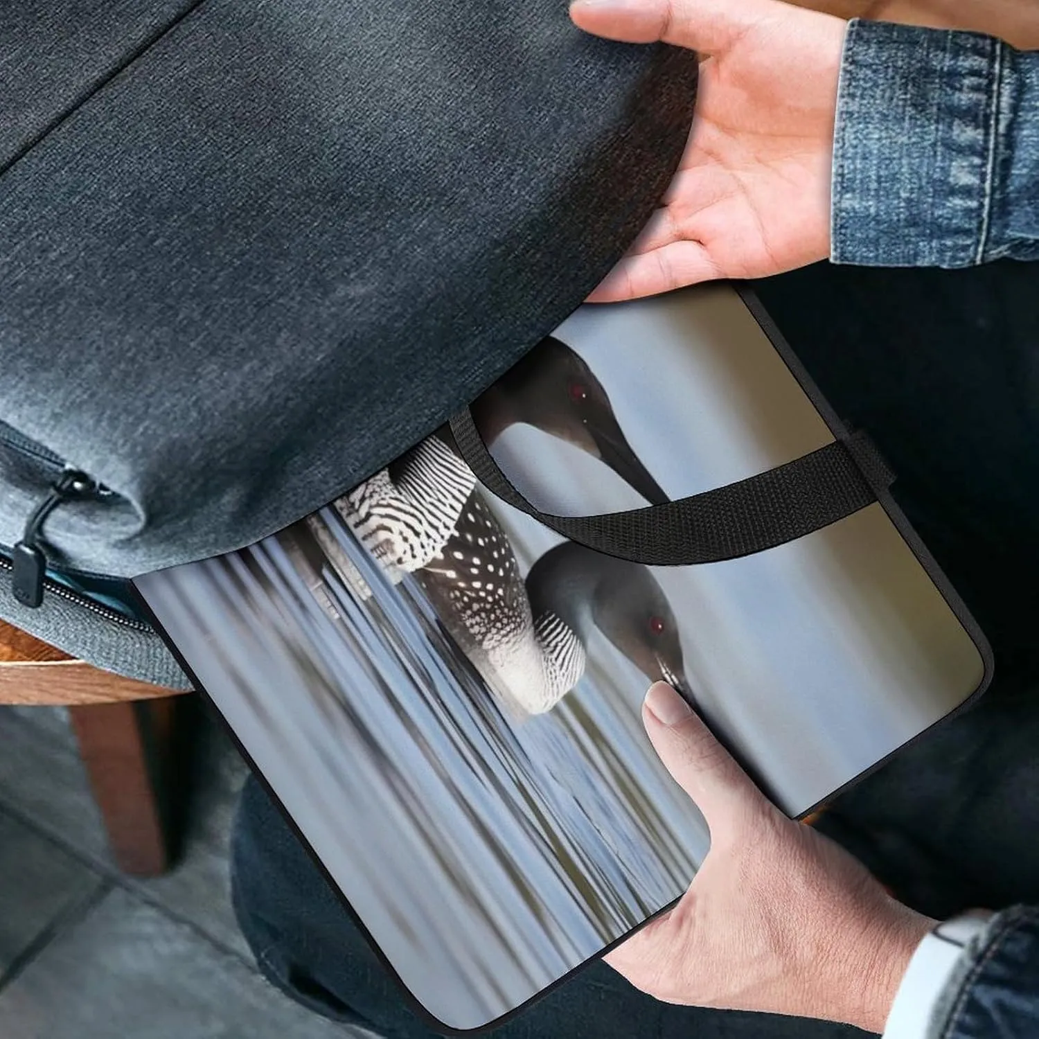 Laptop Bag Ultrathin Loon Birds Printing Laptop Carrying Case Portability Messenger Bags For Work Travel
