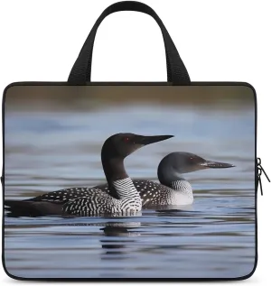 Laptop Bag Ultrathin Loon Birds Printing Laptop Carrying Case Portability Messenger Bags For Work Travel