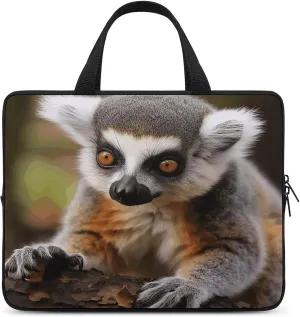 Laptop Bag Ultrathin Monkey Lemur Cute Printing Laptop Carrying Case Portability Messenger Bags For Work Travel