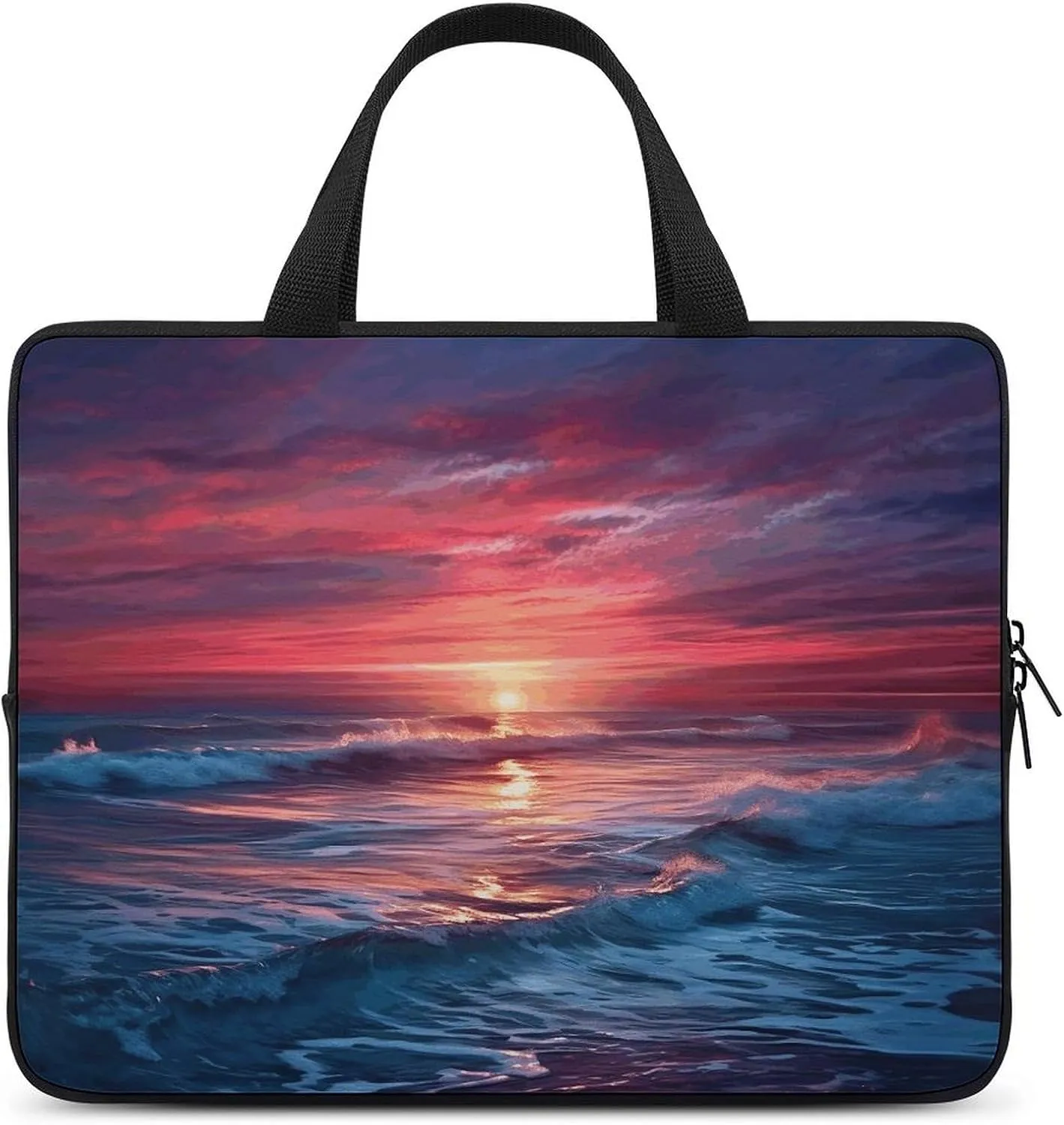 Laptop Bag Ultrathin Ocean at Warm Printing Laptop Carrying Case Portability Messenger Bags For Work Travel