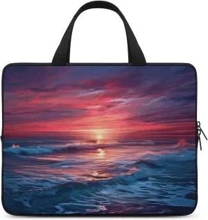 Laptop Bag Ultrathin Ocean at Warm Printing Laptop Carrying Case Portability Messenger Bags For Work Travel