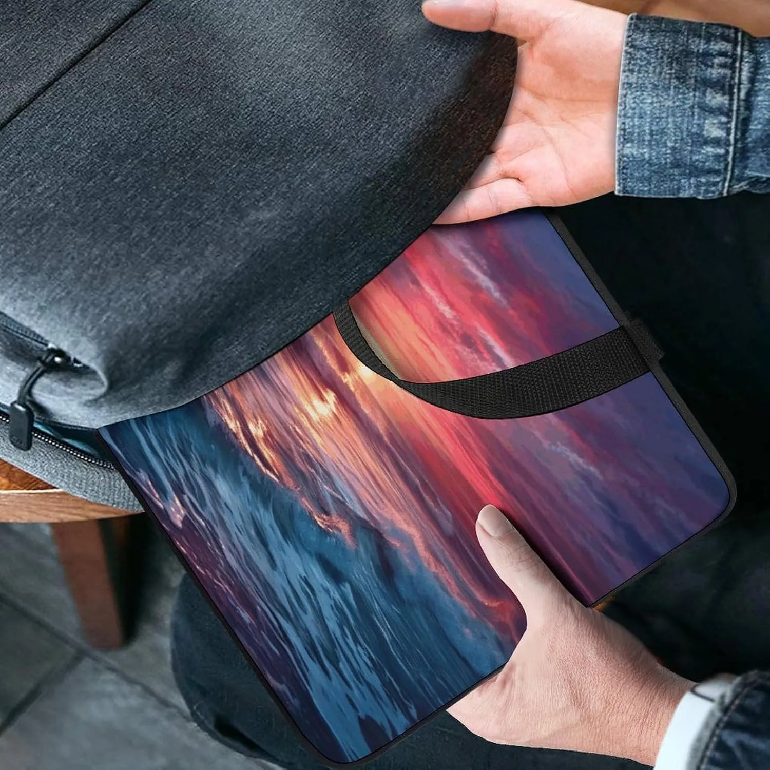 Laptop Bag Ultrathin Ocean at Warm Printing Laptop Carrying Case Portability Messenger Bags For Work Travel