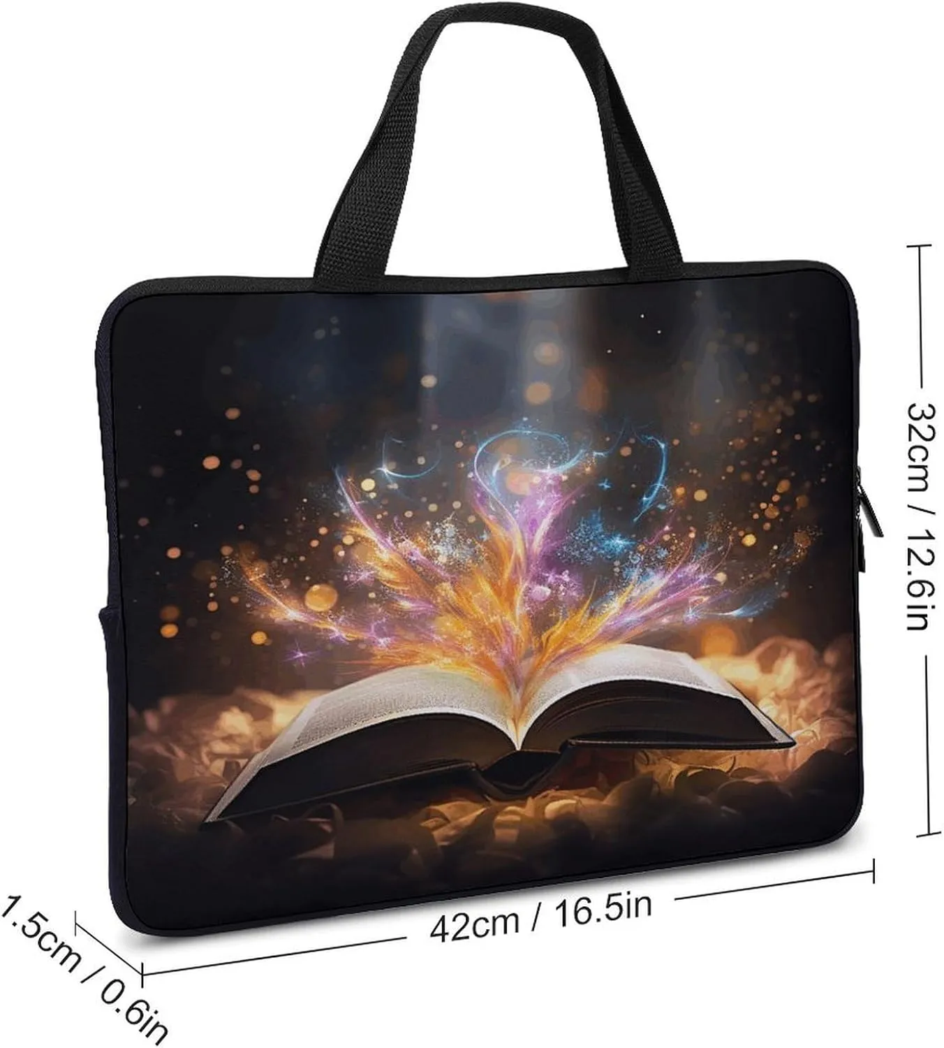 Laptop Bag Ultrathin Open Book And Light Printing Laptop Carrying Case Portability Messenger Bags For Work Travel