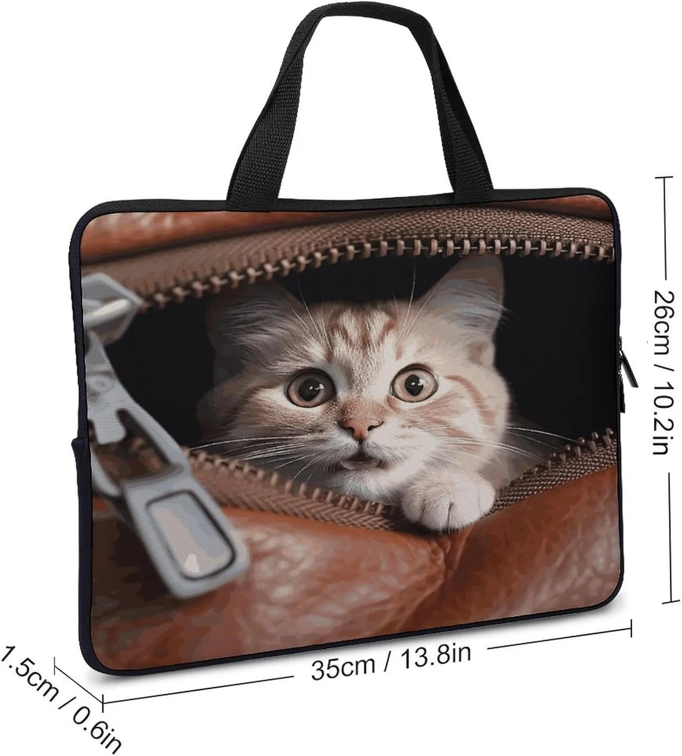 Laptop Bag Ultrathin Peeks Out Printing Laptop Carrying Case Portability Messenger Bags For Work Travel