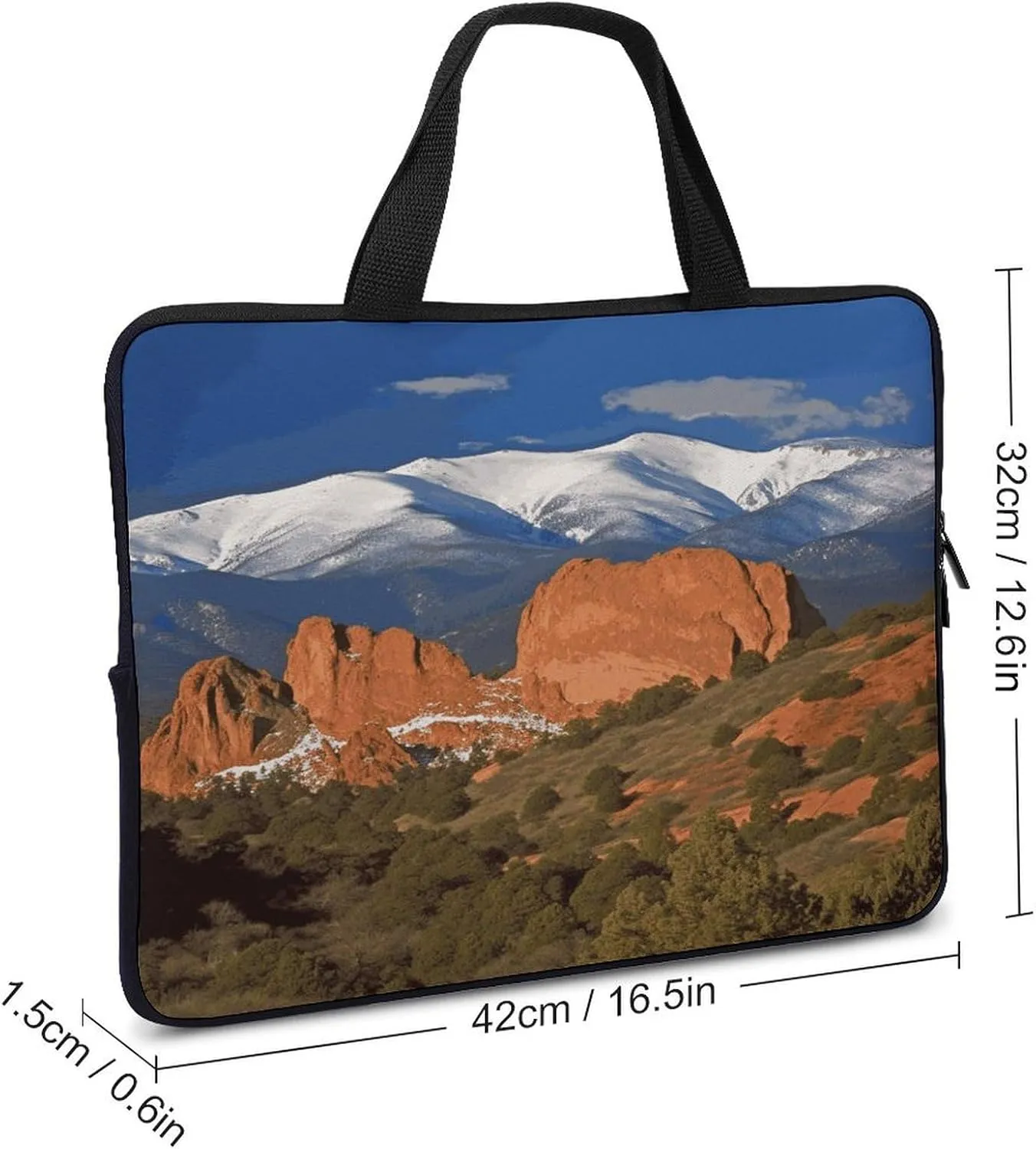 Laptop Bag Ultrathin Pikes Colorado Printing Laptop Carrying Case Portability Messenger Bags For Work Travel