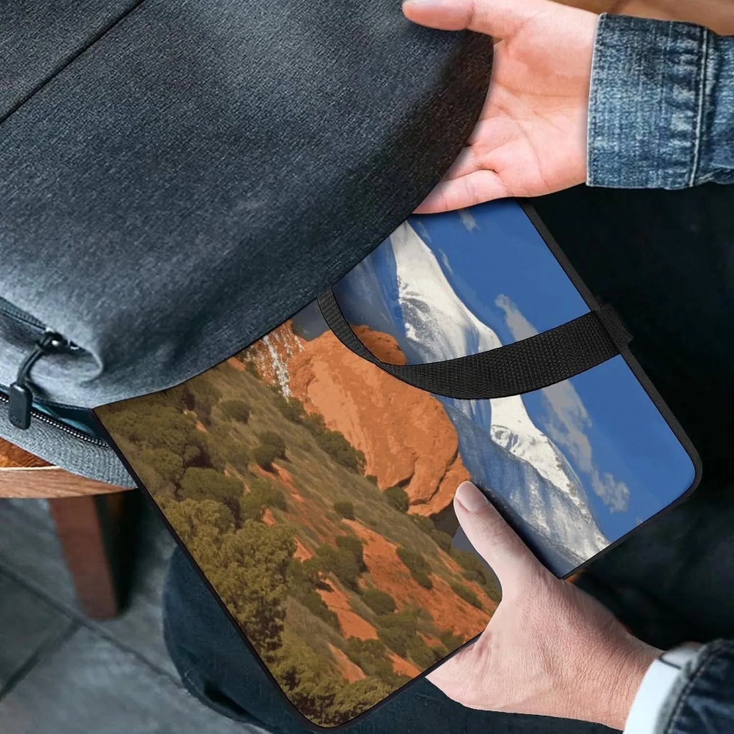 Laptop Bag Ultrathin Pikes Colorado Printing Laptop Carrying Case Portability Messenger Bags For Work Travel