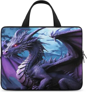 Laptop Bag Ultrathin Purple Purple Moon Printing Laptop Carrying Case Portability Messenger Bags For Work Travel