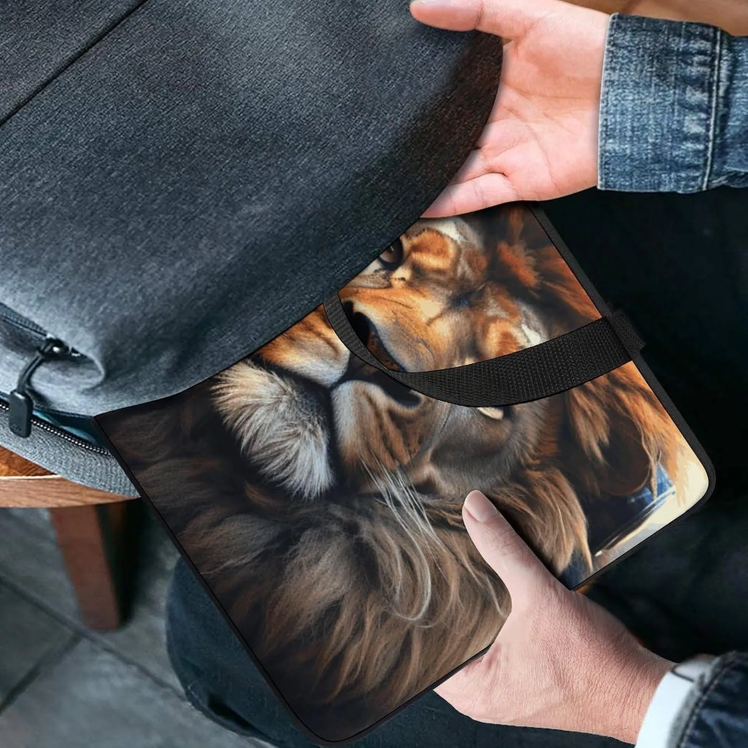Laptop Bag Ultrathin Scifi Printing Laptop Carrying Case Portability Messenger Bags For Work Travel