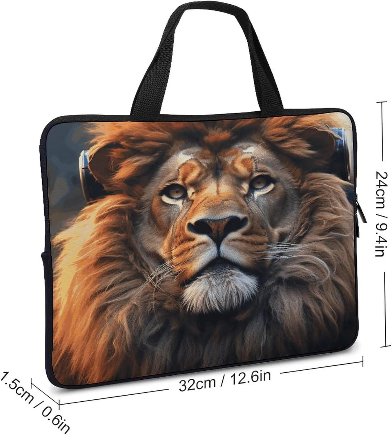 Laptop Bag Ultrathin Scifi Printing Laptop Carrying Case Portability Messenger Bags For Work Travel