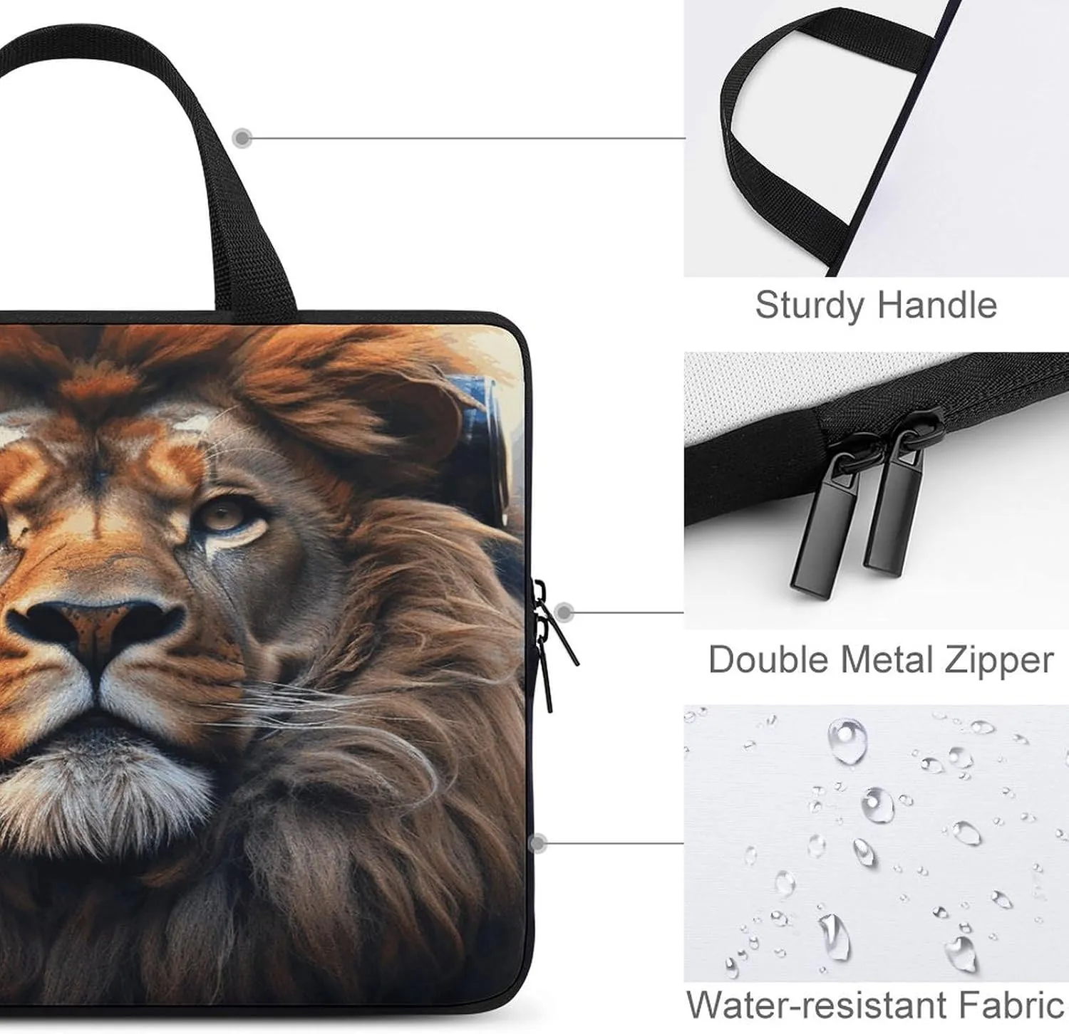 Laptop Bag Ultrathin Scifi Printing Laptop Carrying Case Portability Messenger Bags For Work Travel
