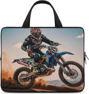 Laptop Bag Ultrathin Sport Motorcycle Theme Printing Laptop Carrying Case Portability Messenger Bags For Work Travel