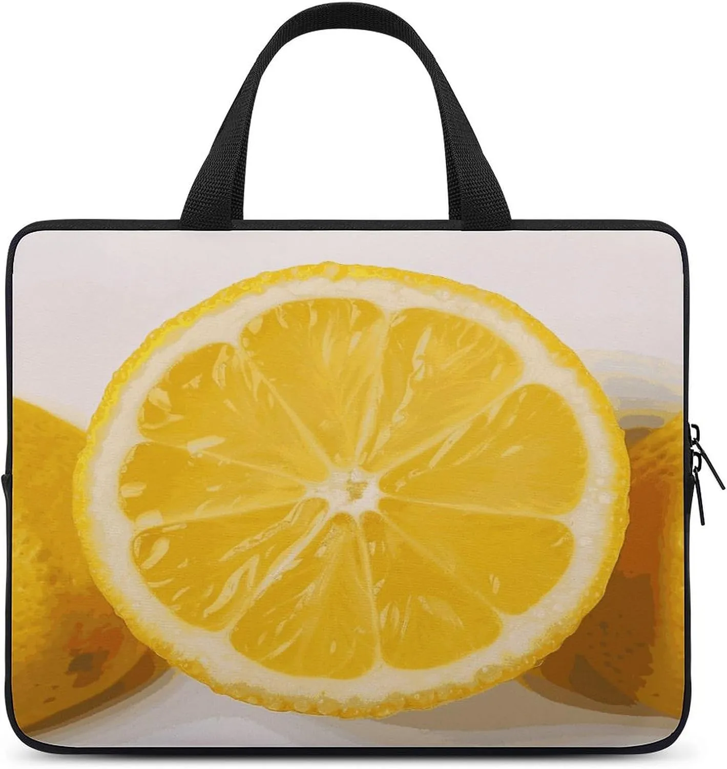 Laptop Bag Ultrathin Summer Lemon Printing Laptop Carrying Case Portability Messenger Bags For Work Travel