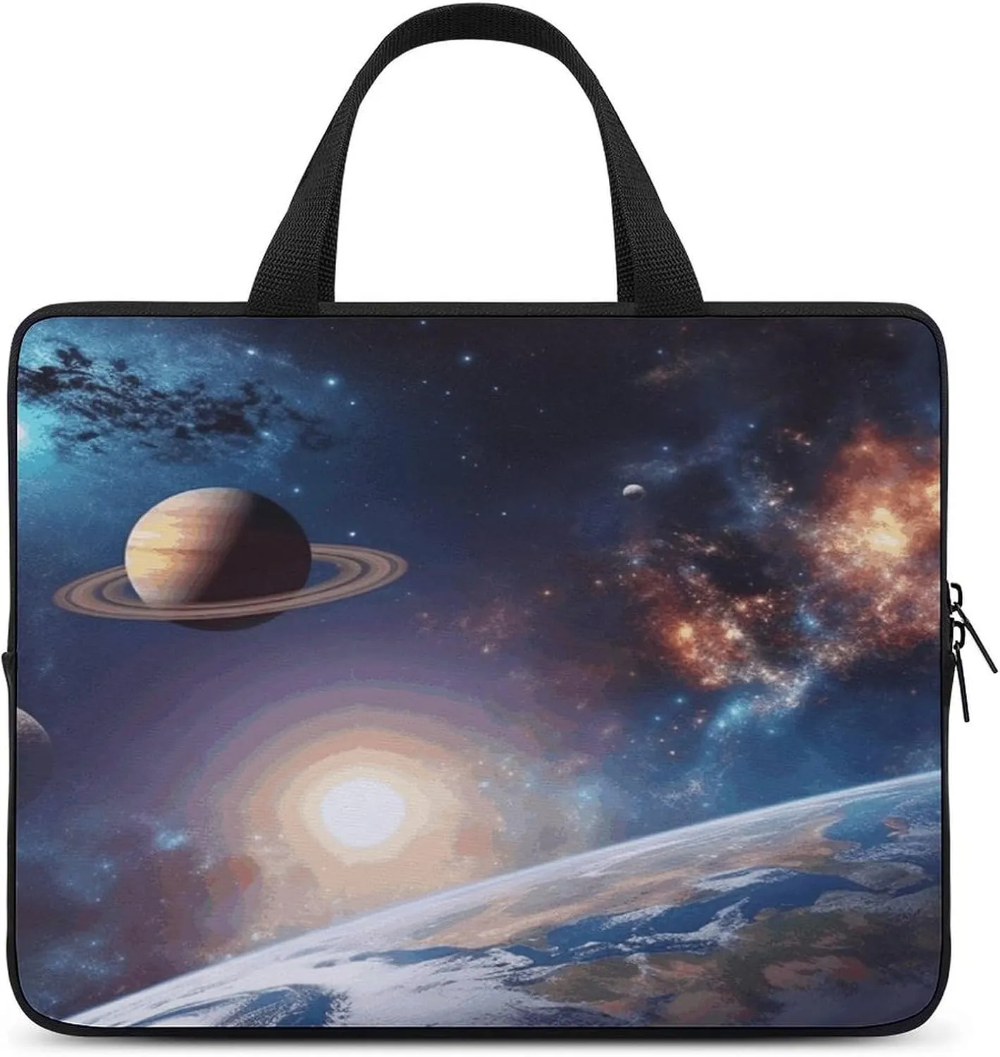 Laptop Bag Ultrathin Universe Galaxy Outer Space Printing Laptop Carrying Case Portability Messenger Bags For Work Travel