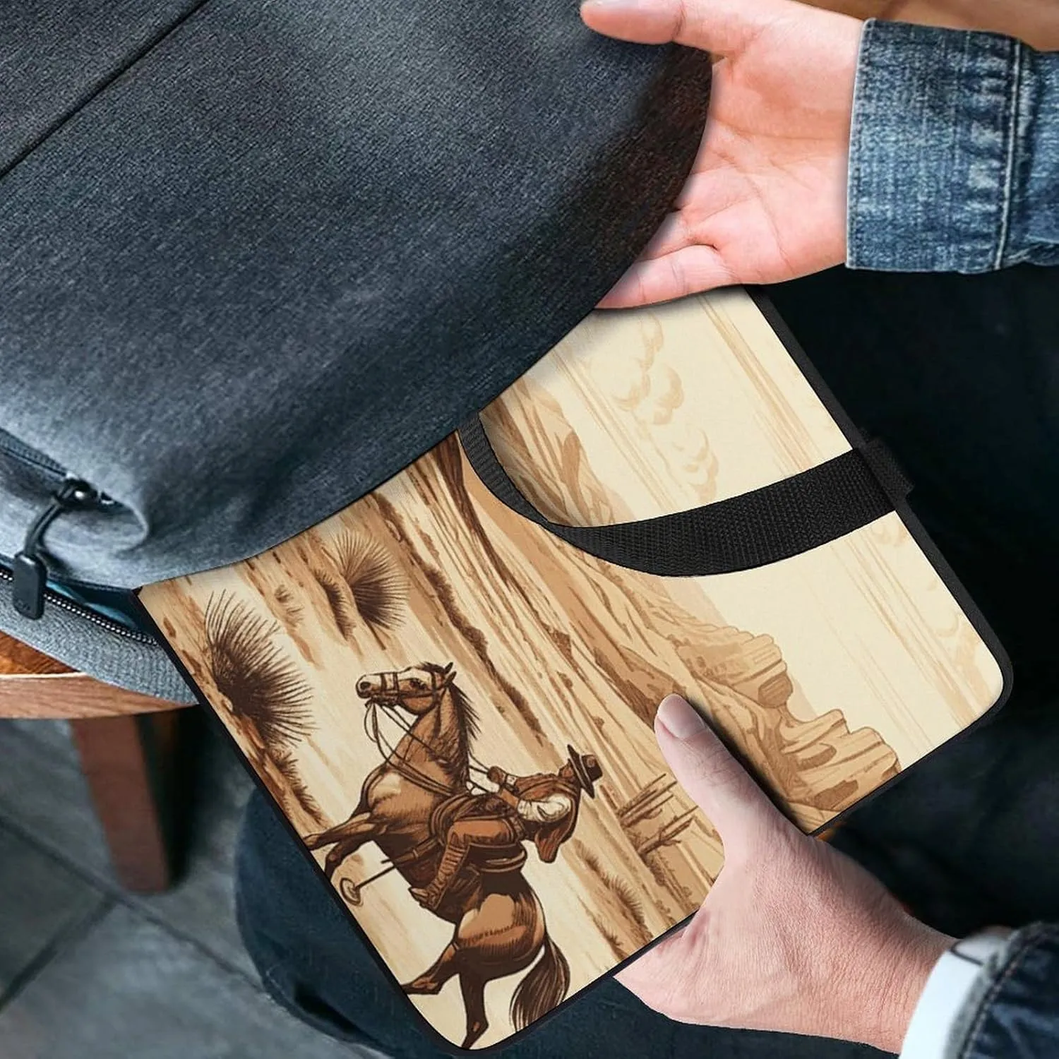 Laptop Bag Ultrathin West Desert Horses Printing Laptop Carrying Case Portability Messenger Bags For Work Travel