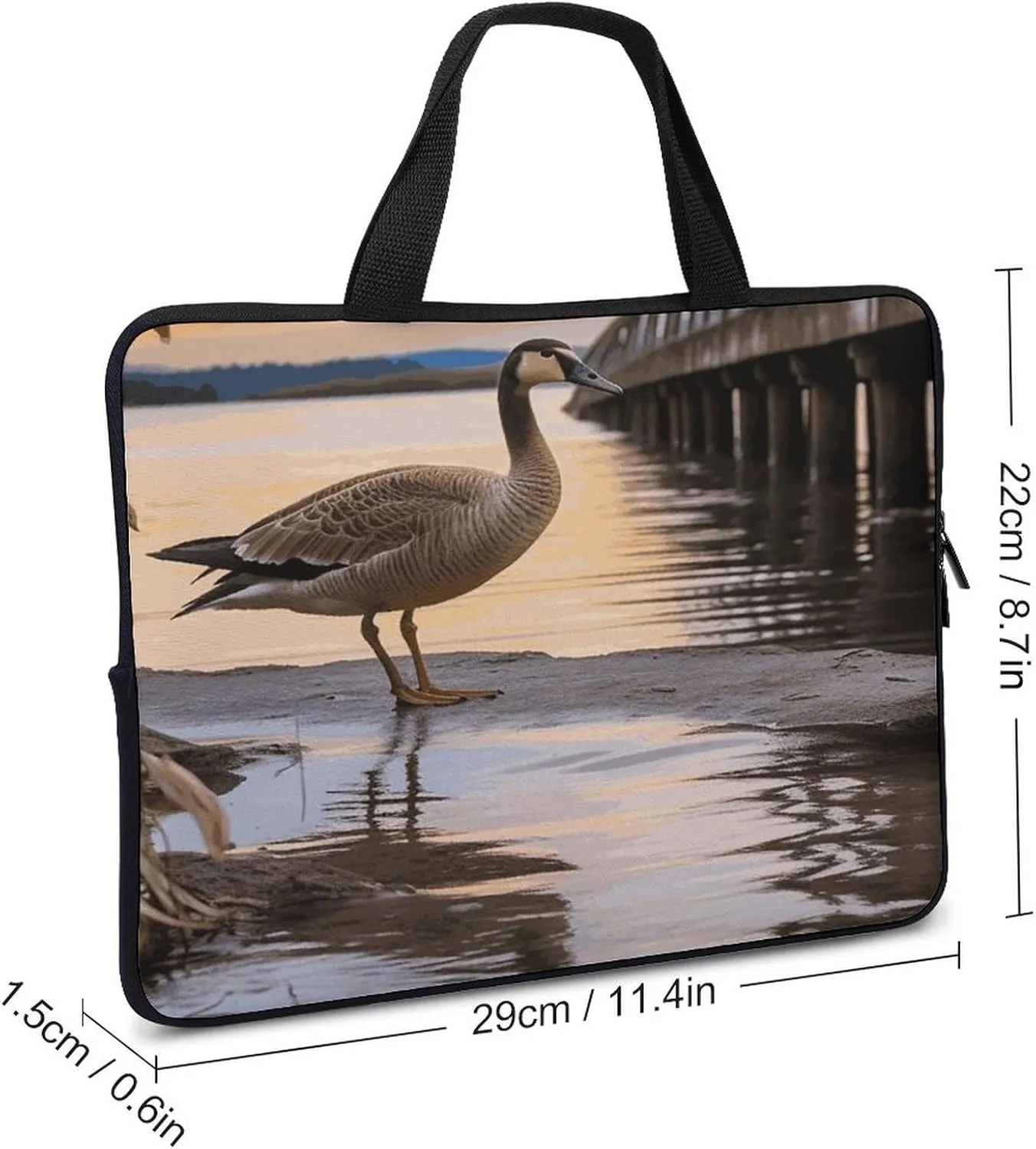 Laptop Bag Ultrathin Wild Goose by The Bridge Printing Laptop Carrying Case Portability Messenger Bags For Work Travel