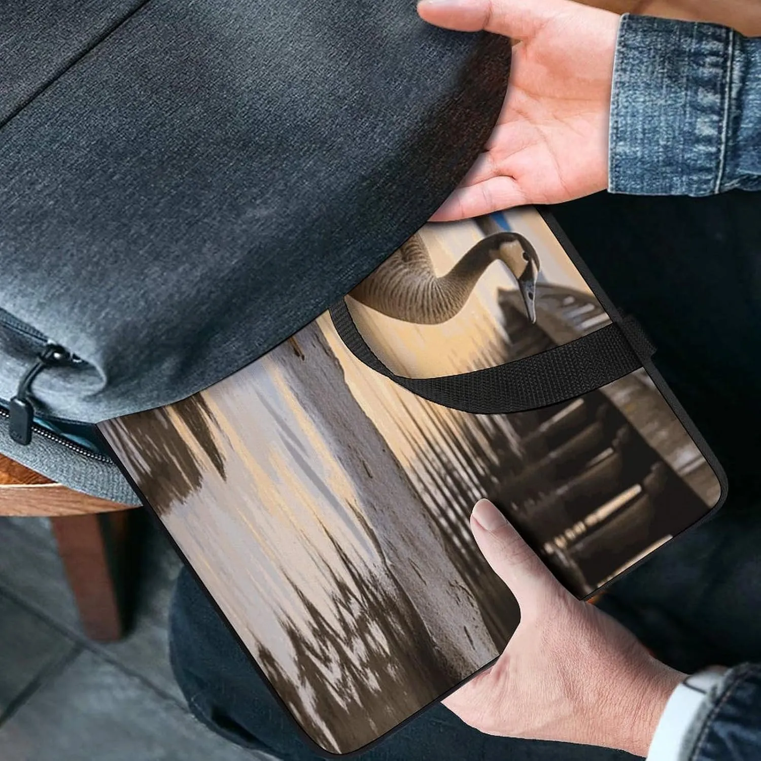 Laptop Bag Ultrathin Wild Goose by The Bridge Printing Laptop Carrying Case Portability Messenger Bags For Work Travel
