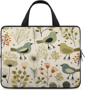 Laptop Bag Ultrathin Yellow Leaves Chicken Printing Laptop Carrying Case Portability Messenger Bags For Work Travel