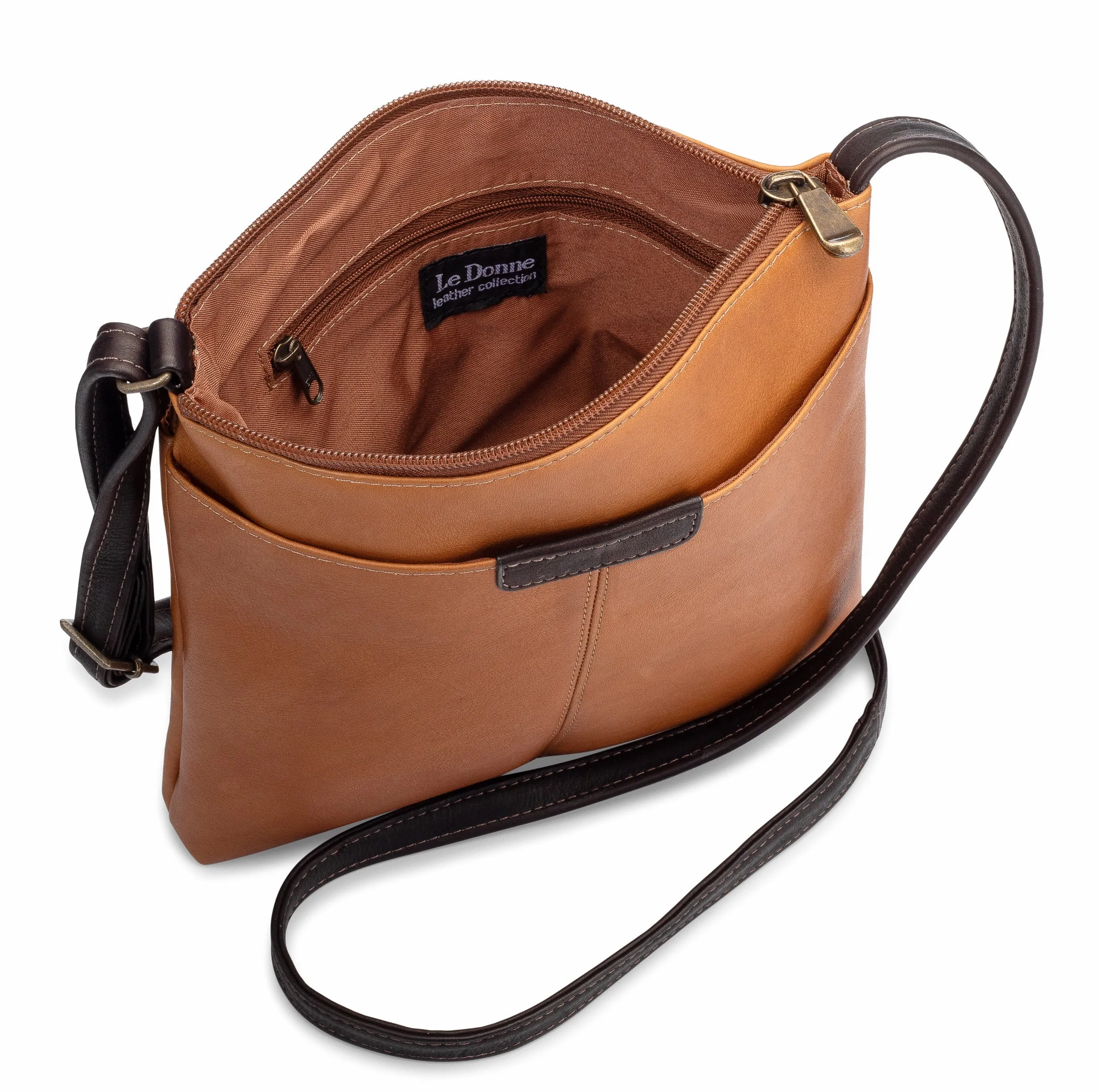 Le Donne Leather Cora Slip Pocket Crossbody