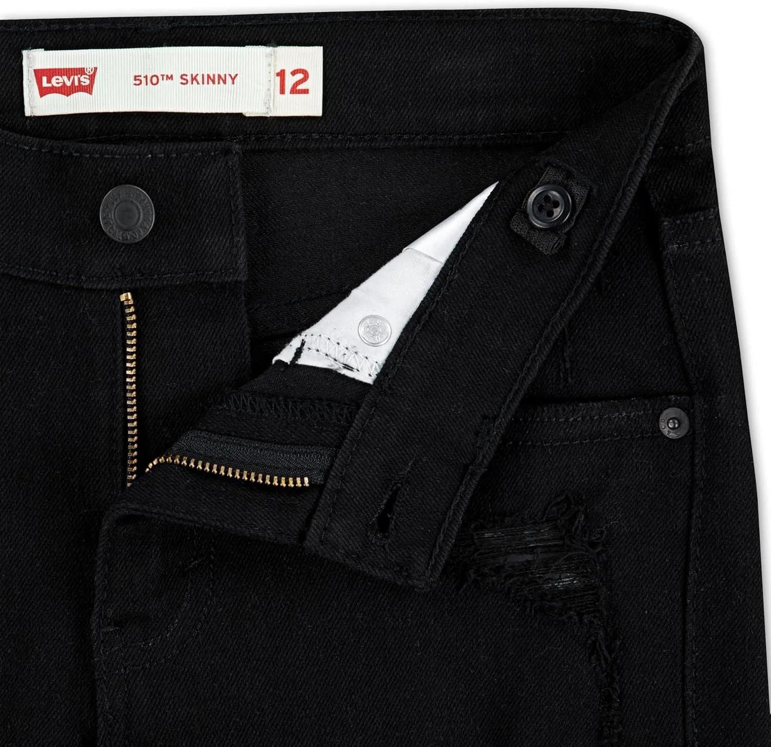 Levi's Boys' 510 Skinny Fit Destructed Jeans